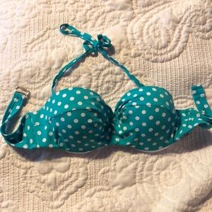 Polka Dot Halter/Strapless Bathing Suit Top